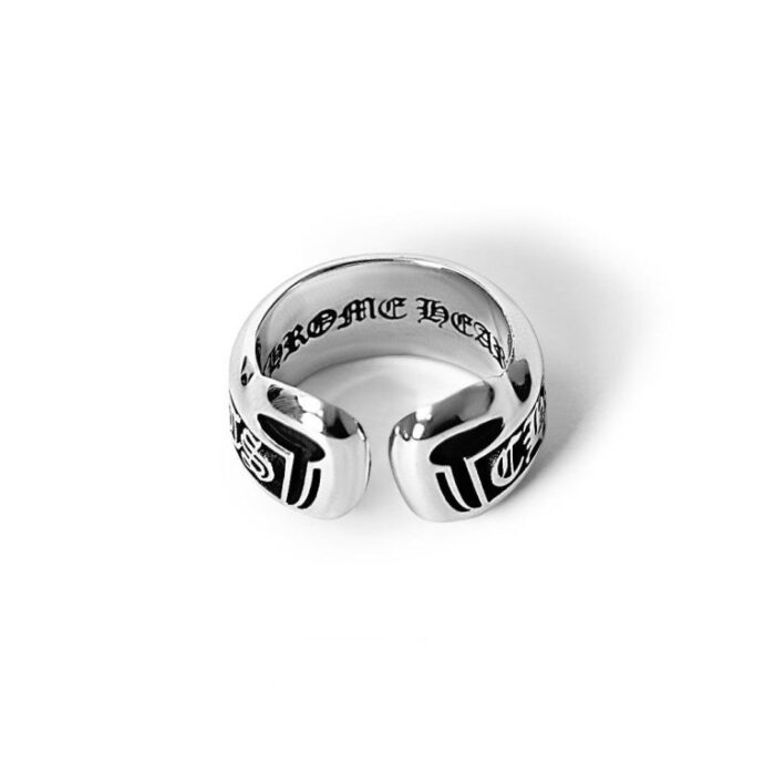 Chrome Hearts Scroll Ring – Small Label Ring