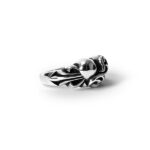 Floral Cross Heart Ring