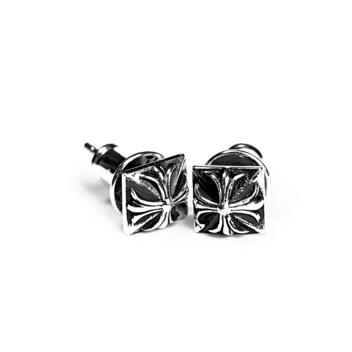 Pyramid Plus Stud Earrings