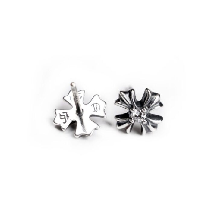 CH Plus Stud Earrings With Diamonds