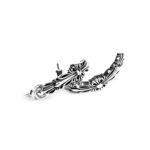 Double Floral Cross Hoop Earring