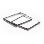 CH Plus Square Hoop Earrings