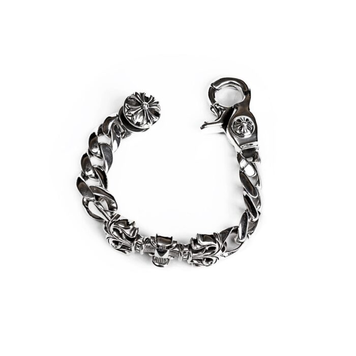 Filigree Square Cross Clip Bracelet