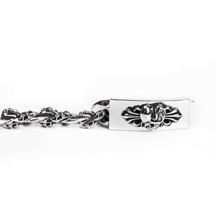 Heart Insignia ID Fancy Chain Bracelet