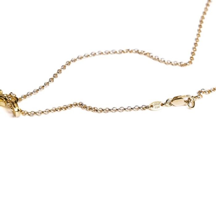 22K Gold Cross Baby Fat Charm