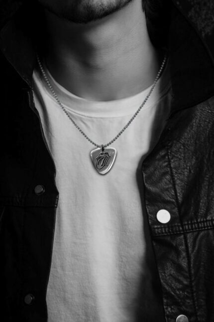 Rolling Stones Guitar Pick Charm