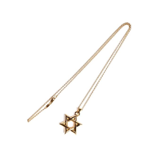 22K Gold Star of David Pendant